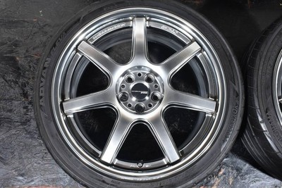 JDM WORK emotion T7R 2P 18-inchPCD100 8J +40Yokohama ADVAN FLEVA225/40 (No Tires) - Image 4