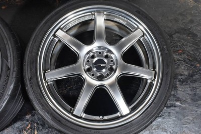 JDM WORK emotion T7R 2P 18-inchPCD100 8J +40Yokohama ADVAN FLEVA225/40 (No Tires) - Image 5