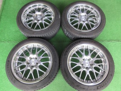 JDM Weds Maverick 709M Premium Silver 8J-18 5H114.3 +45 Perfect for Ca (No Tires)