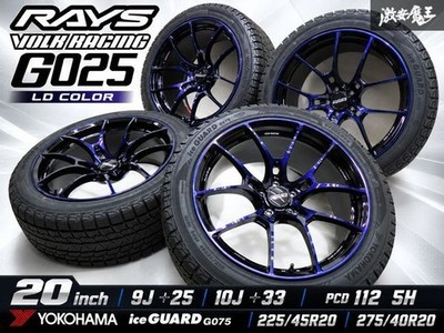 JDM Limited LD ColorRAYS VOLK RACING G025 20x9J +25 10J +33 PCD112 5-ho (No Tires)