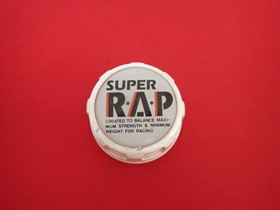 JDM 1 sheet SUPER R.A.P Super Lap BS Aftermarket Used Wheel Center Cap (No Tires)