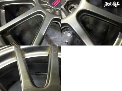 JDM Excellent condition Subaru genuine optional STI 18x7.5J +55 PCD100 (No Tires) - Image 7