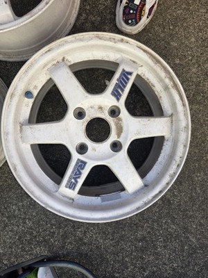 JDM RAYS VOLK RACING 15-inch aluminum wheels 3-Wheel Set White TE37 4H (No Tires) - Image 4