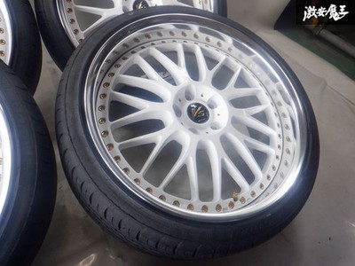 JDM WORK VS-XX209J +32 PCD114.3 5-hole Deep Rim Gold Pierce Bolt 235/3 (No Tires) - Image 2
