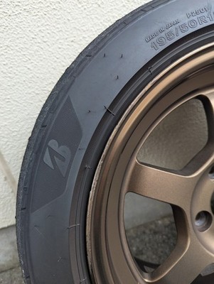 JDM Used 4-Wheel Set wheels with tires bronze finish RAYS VOLK RACING TE37V (No Tires) - Image 7