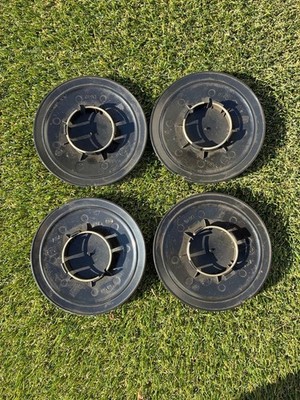 JDM Genuine Fiat 500 Wheel Center Caps 4-Individual Set Black Chrome (No Tires) - Image 2