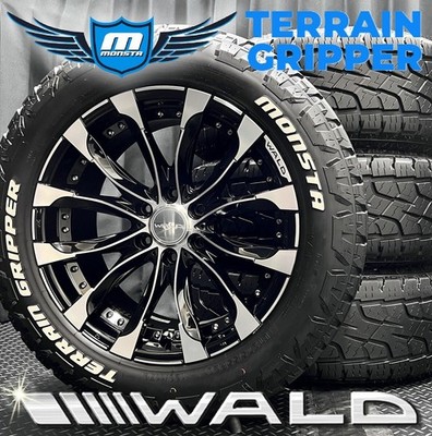 JDM WALD Jarrett J11C & MONSTA TERRAIN GRIPPER 275/55R20 4-Wheel Set B260925 (No Tires)