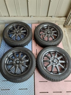 JDM Kyoho aluminum wheels with Goodyear All Seasons tires 165/60R15 4 (No Tires)