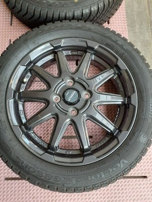 JDM Kyoho aluminum wheels with Goodyear All Seasons tires 165/60R15 4 (No Tires) - Image 3