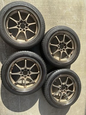 JDM RAYS VOLK RACING CE28N 15x7J +35 PCD100 4-hole Bronze 4-Wheel Set Mi (No Tires)