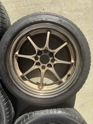 JDM RAYS VOLK RACING CE28N 15x7J +35 PCD100 4-hole Bronze 4-Wheel Set Mi (No Tires) - Image 3