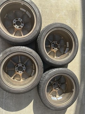 JDM RAYS VOLK RACING CE28N 15x7J +35 PCD100 4-hole Bronze 4-Wheel Set Mi (No Tires) - Image 7