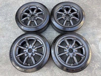 RS Watanabe 8Spokes 4wheels no tire 15x6.5+19 4x100 Black Offset Measured