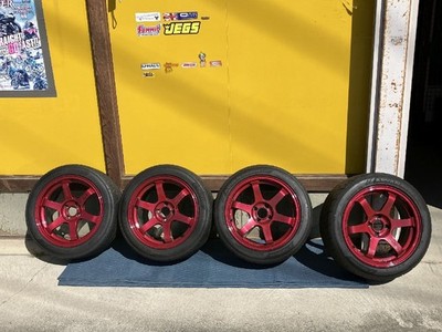 JDM Used Wheels: RAYS VOLK RACING TE37 SONIC 16x7.5J Tires: YOKOHAMA AD (No Tires)