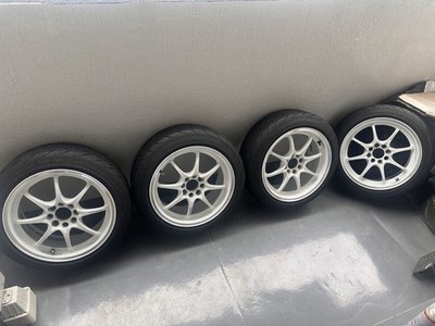 JDM RAYS VOLK RACING CE28 CLUB RACER forging 15 white 4-Wheel Set with (No Tires)