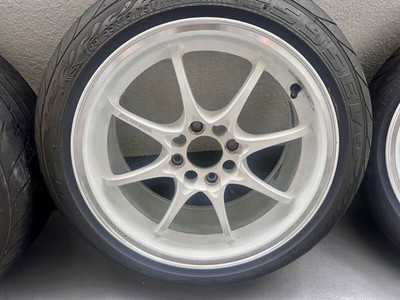 JDM RAYS VOLK RACING CE28 CLUB RACER forging 15 white 4-Wheel Set with (No Tires) - Image 4