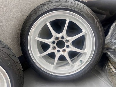 JDM RAYS VOLK RACING CE28 CLUB RACER forging 15 white 4-Wheel Set with (No Tires) - Image 6