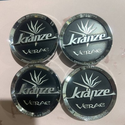 JDM Used center caps set of 4 for WEDS C205-14 Kranze VERAE aluminum w (No Tires)