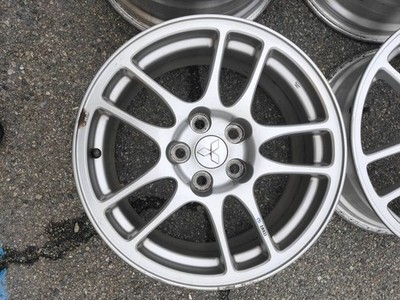 JDM Mitsubishi Lancer Evolution 9 Genuine Wheels 18x8.0J +38 PCD114.3-5 (No Tires) - Image 3