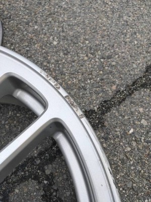 JDM Mitsubishi Lancer Evolution 9 Genuine Wheels 18x8.0J +38 PCD114.3-5 (No Tires) - Image 8