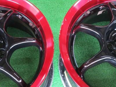 JDM ENKEI Racing-S 4-Wheel Set 15x6.5J+32 pcd100 black/red wheels for Mazda R (No Tires) - Image 8