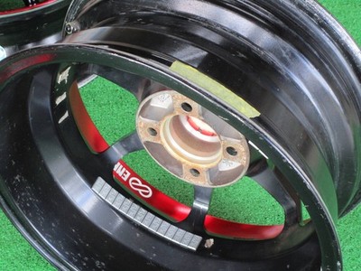 JDM ENKEI Racing-S 4-Wheel Set 15x6.5J+32 pcd100 black/red wheels for Mazda R (No Tires) - Image 10