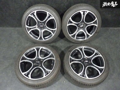 JDM OZ Racing Wave Tires and Wheels 4-Wheel Set 17x7J +42 PCD100 4H 205/45R (No Tires)