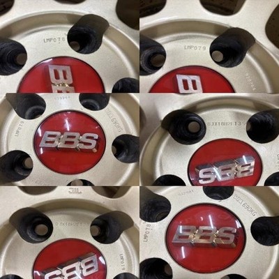 JDM BBS LMP078 LMP079 4Wheels 18x8+35 9+35 5x114.3 66 F1 Gold (No Tires) - Image 10