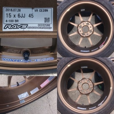JDM Lightweight Forging RAYS Volk Racing CE28N 15x6J OFF+45 4H PCD100 1 (No Tires) - Image 8