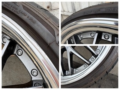 JDM WORK Lanvec LM1-SR 20x9.0J+30 5-hole 114.3 Glimmit black wheels & (No Tires) - Image 3