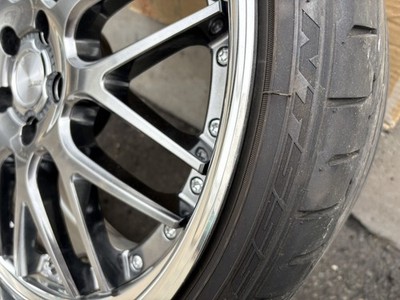 JDM WORK Lanvec LM1-SR 20x9.0J+30 5-hole 114.3 Glimmit black wheels & (No Tires) - Image 5