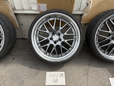 JDM WORK Lanvec LM1-SR 20x9.0J+30 5-hole 114.3 Glimmit black wheels & (No Tires) - Image 6