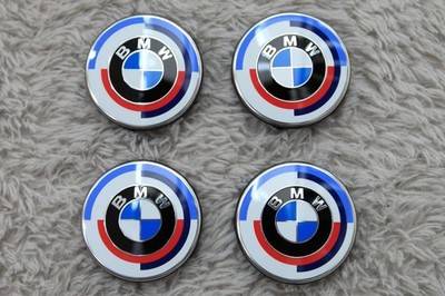 JDM BMW Genuine M 50th Anniversary Wheel Caps 4-Individual Set for X3 (No Tires)