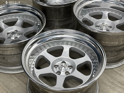 JDM Rare Tuner Sizework Meister L1 3-piece 19in 11J -19 13.5J -13 PCD1 (No Tires) - Image 2