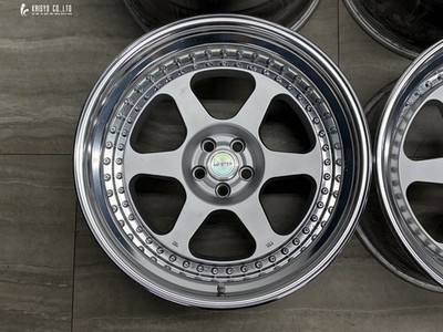 JDM Rare Tuner Sizework Meister L1 3-piece 19in 11J -19 13.5J -13 PCD1 (No Tires) - Image 3
