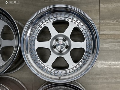JDM Rare Tuner Sizework Meister L1 3-piece 19in 11J -19 13.5J -13 PCD1 (No Tires) - Image 6