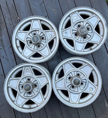 JDM Black Modora 14-inch wheels for Alfa Romeo 105 115 Giulia (No Tires)
