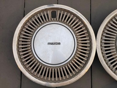 JDM Genuine Mazda wheel caps set of 4 original parts from that era. (No Tires) - Image 2