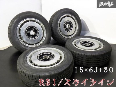 JDM Rare no warping genuine Nissan R31 HR31 Skyline 15x6J +30 PCD114.3 (No Tires)