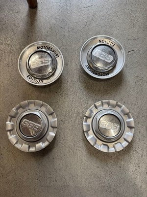 JDM BBS Wheel Center Caps Set of 4 (No Tires)