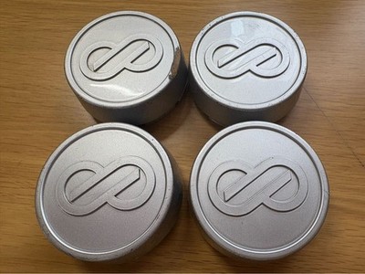 JDM Rare ENKEI TARMAC wheel caps center caps set of 4 silver color for (No Tires)