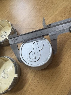 JDM Rare ENKEI TARMAC wheel caps center caps set of 4 silver color for (No Tires) - Image 3