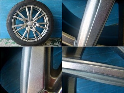 JDM Used winter tire set 4-pack from Iwaki Fukushima: Velva Kevin 18x8 (No Tires) - Image 3