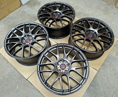 JDM Excellent Condition Work Emotion M8R Wheels 4-Wheel 19x8.5J 114.3mm (No Tires) - Image 6