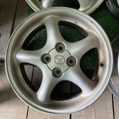 JDM Mazda genuine wheels for Roadster 1515 x 6J +40 PCD100-4H 54mm hub (No Tires) - Image 2