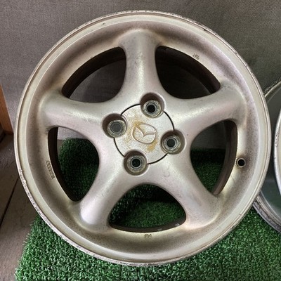 JDM Mazda genuine wheels for Roadster 1515 x 6J +40 PCD100-4H 54mm hub (No Tires) - Image 4