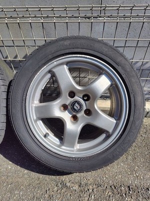 JDM Nissan 32GT-R genuine 16-inch alloy wheels and tires 4-Wheel Set (No Tires) - Image 2
