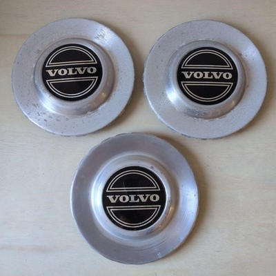 JDM VOLVO 240 Genuine Corona Wheel Center Caps Set of 3 Individual (No Tires)