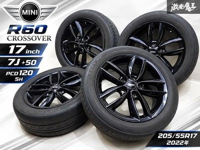 JDM Genuine BMW MINI R60 mini Black Suobar 17x7J +50 PCD120 5H black w (No Tires)