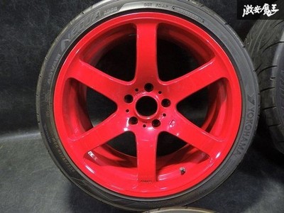 JDM Hard to find RAYS Strahlen TE 19x8.5J+35 9.5J+24 PCD120 5H5-hole w (No Tires) - Image 2